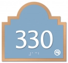 Room Number Sign - No Smoking