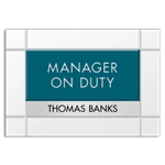 Manager on Duty Sign