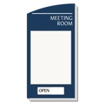 2-Line Meeting Room w/Window Slot & Sliding Panel