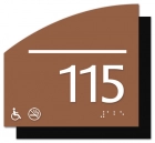 Room Number Sign - No Smoking/Handicap Accessible