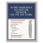 In Fire Emergency... Evacuation Plan Holder
