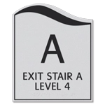 Stairway/Level Indicator - Fire Door Keep Closed