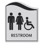 Restroom - Unisex & Handicap Accessible Symbols