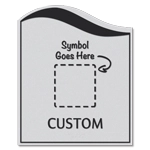 1-Line Custom Symbol Sign