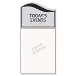 2-Line Informational Sign w/Insert Slot