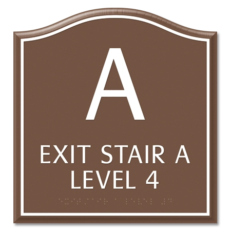 Stairway/Level Indicator - Fire Door Keep Closed