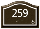 Room Number Sign - Handicap Accessible