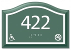 Room Number Sign - No Smoking/Handicap Accessible