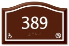 Room Number Sign - No Smoking/Handicap Accessible