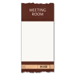 2-Line Room Sign w/Window & Sliding Panel