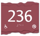 Room Number Sign - No Smoking/Handicap Accessible