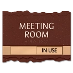 2-Line Room Sign w/Sliding Panel