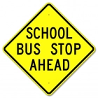 School Bus Stop Ahead