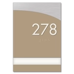Room Number Sign - 1 Slot