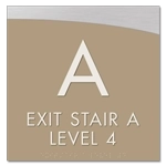 Stairway/Level Indicator - Fire Door Keep Closed