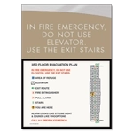 In Case of Fire... Evacuation Plan Holder