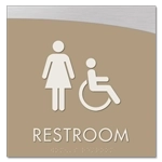 Restroom w/Female & Handicap Symbols
