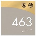 Room Number Sign - Handicap Accessible/No Smoking