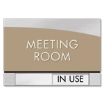 2-Line Room Sign w/Sliding Panel