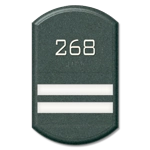 Room Number Sign - 2 Slot