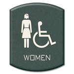 Women - Female & Handicap Accessible Symbol