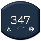 Room Number Sign - Handicap Accessible/No Smoking