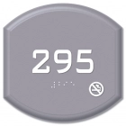 Room Number Sign - No Smoking