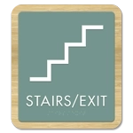 Stairs Sign w/Symbol