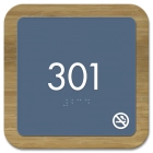 Room Number Sign - No Smoking