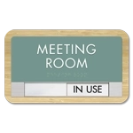 2-Line Common Room Sign w/Sliding Panel