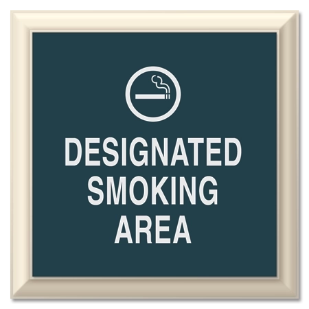 Designated Smoking Area with Symbol