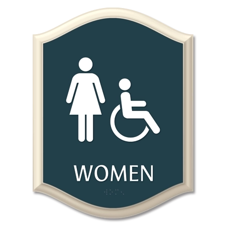Women w/Handicap Accessible Symbol