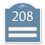 Room Number w/ 2 Name Inserts