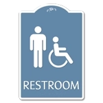 Restroom w/ Male / Handicap Symbols