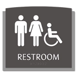 Restroom - Unisex/Handicap Accessible Symbols