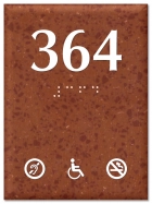 Room Number - Audio/Handicap Accessible/No Smoking