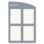 Menu Board w/Insert Holders