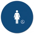 California Code Female Restroom Sign - Handicap Accessible