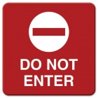 Do Not Enter w/symbol