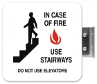In Case of Fire Use Stairways...with Symbols