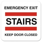 Emergency Exit Stairs Keep Door Closed