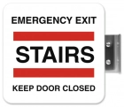 Emergency Exit Stairs Keep Door Closed