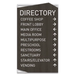 10-Line Directory Sign