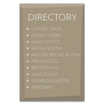 10-Line Directory Sign