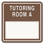 2-Line Common Room Sign w/ Window