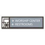 2-Line Directional Sign (Extended Width)