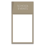 2-Line Informational Sign w/Insert Window