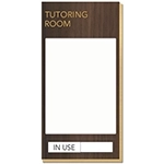 2-Line Meeting Room Sign w/Window and Sliding Panel