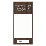 2-Line Meeting Room Sign w/Window & Sliding Panel