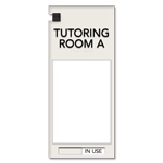 2-Line Meeting Room Sign w/Window & Sliding Panel